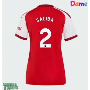 Arsenal William Saliba #2 Replika Hjemmebanetrøje Dame 2026-27 Kortærmet